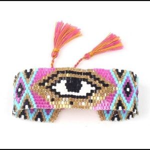 Handmade Evil Eye beaded bracelet